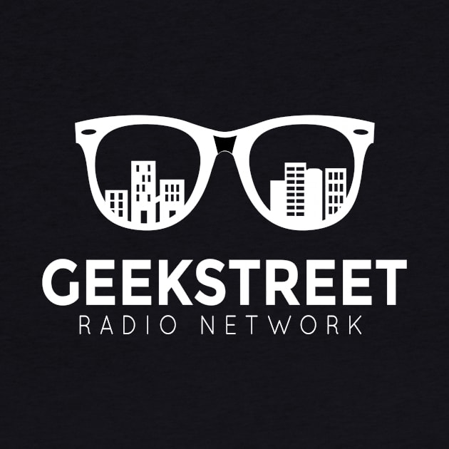 Geek Street Radio Logo White Out by geekstreet